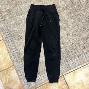 Lululemon Cozy Thick Black Scuba Jogger Sweatpants Full Length 2